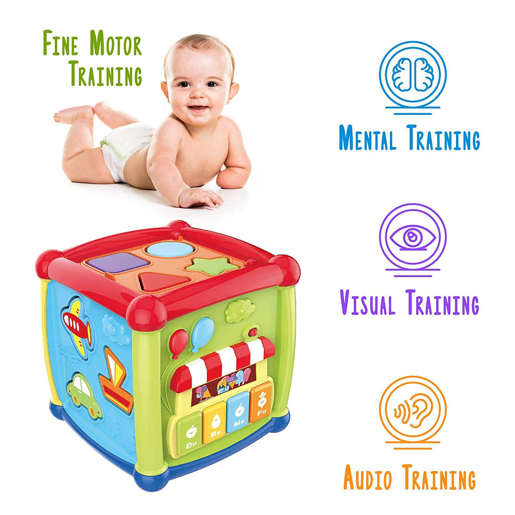 Baby Shape Blocks Sorting Game Children Montessori Educational Colorful  Sensory Cube Bebe Fine Motor Skills Training Toy Module