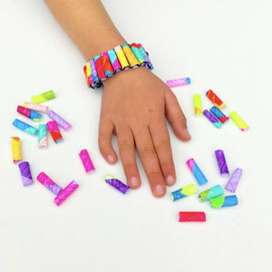 HOW TO MAKE BRACELETS FOR KIDS With PAPER STRAW