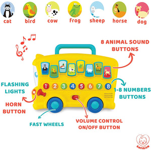 Baby Toy Bus with Songs, Animal Sounds and Numbers