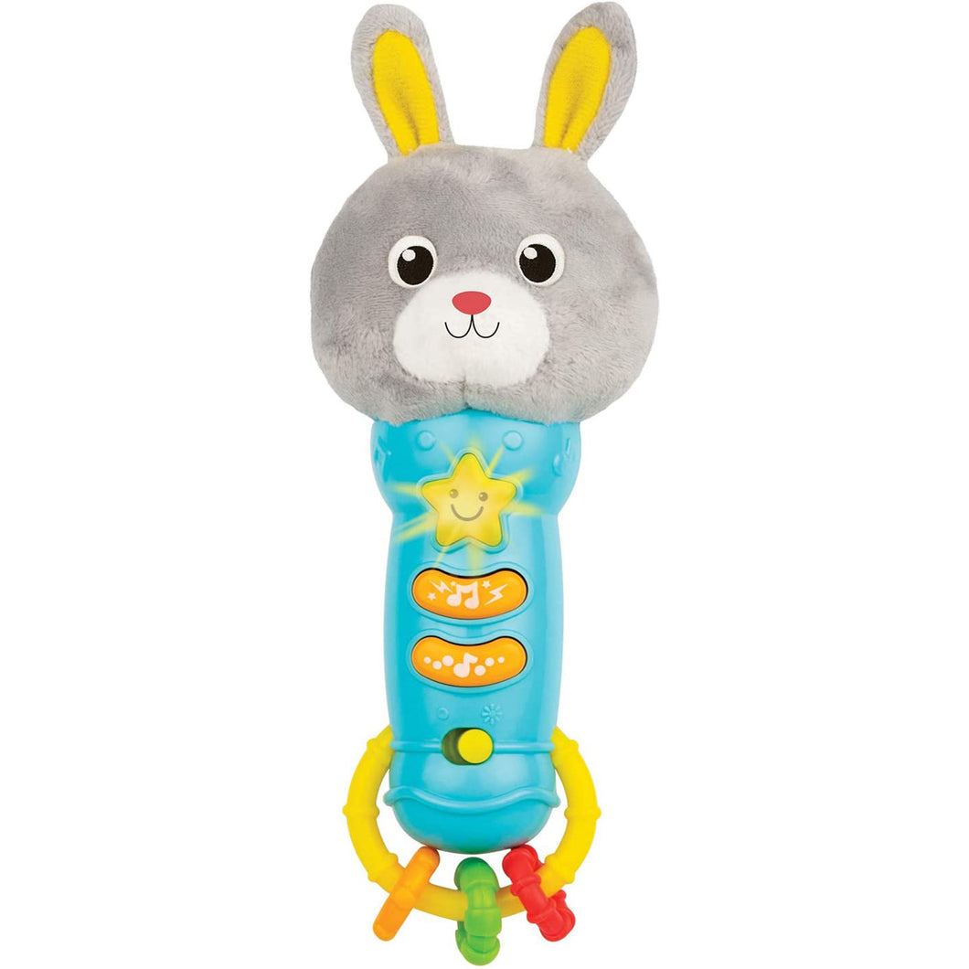 Soft Bunny Baby Microphone Toy with Rattles
