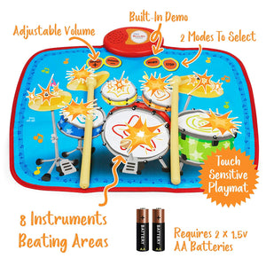 Baby Musical Toy Drum Kit Playmat